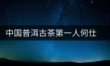 中國(guó)普洱古茶第一人何仕華長(zhǎng)沙暢談普洱
