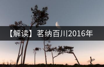 【解讀】茗納百川2016年深山古樹·易武正山（生）