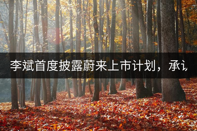 李斌首度披露蔚來上市計劃，承認(rèn)ES8量產(chǎn)延期