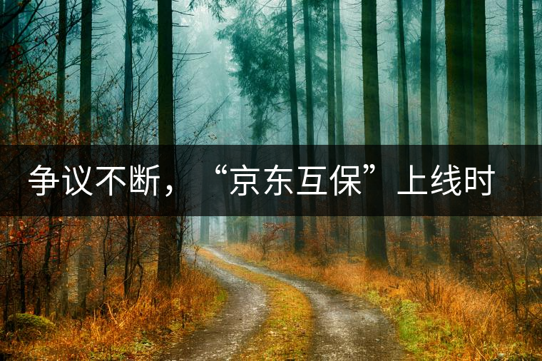 爭(zhēng)議不斷，“京東互保”上線時(shí)間未定