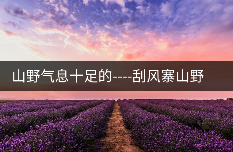 山野氣息十足的----刮風(fēng)寨山野氣息十足的————刮風(fēng)寨