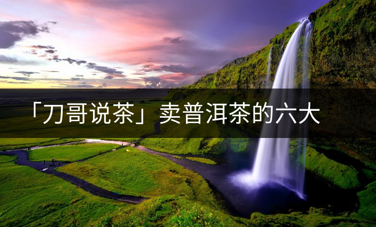 「刀哥說(shuō)茶」賣(mài)普洱茶的六大義務(wù)