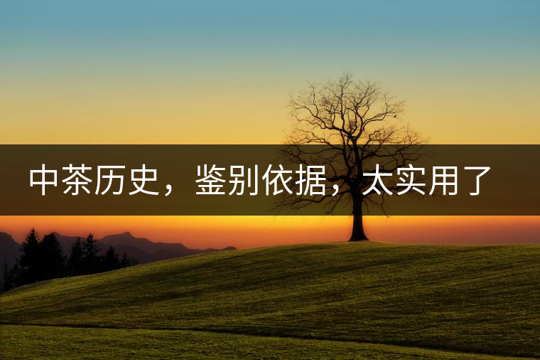 中茶歷史，鑒別依據(jù)，太實(shí)用了中茶歷史，鑒別依據(jù)，太實(shí)用了