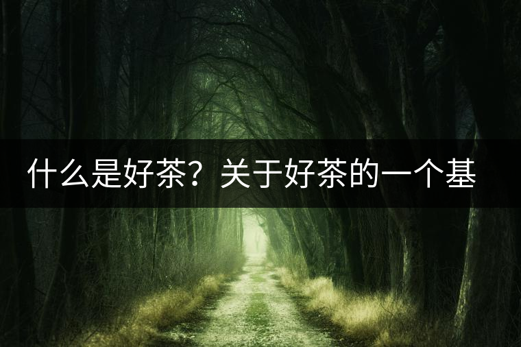 什么是好茶?關(guān)于好茶的一個基本思維 什么是好茶?關(guān)于好茶的一個基本思維