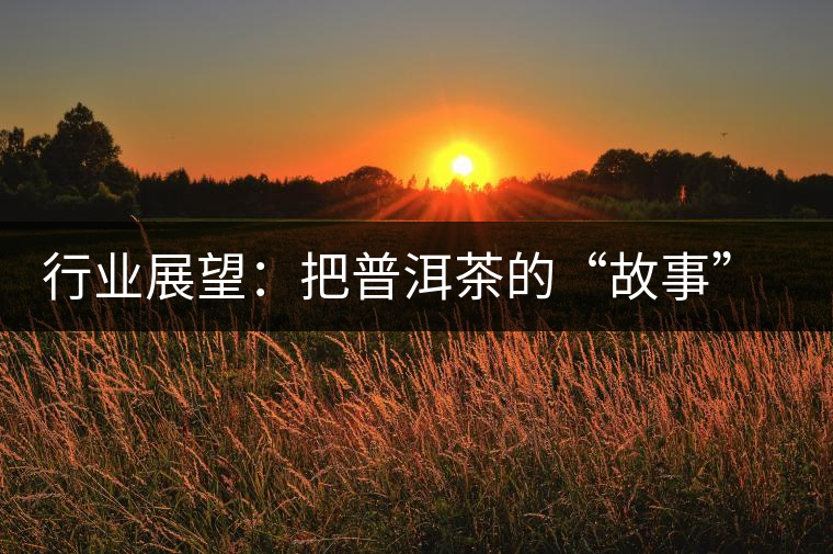 行業(yè)展望:把普洱茶的“故事”講得更精彩 行業(yè)展望:把普洱茶的“故事”講得更精彩