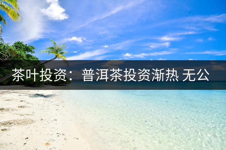 茶葉投資：普洱茶投資漸熱 無公開交易平臺流通性暫受阻