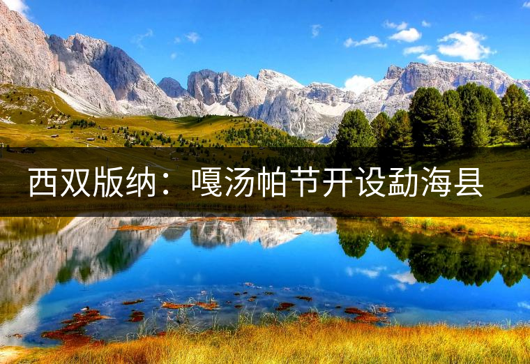 西雙版納：嘎湯帕節(jié)開設(shè)勐?？h民族茶文化特色走廊