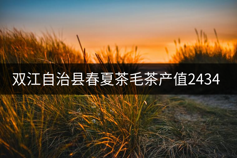 雙江自治縣春夏茶毛茶產(chǎn)值243465.12萬元，平均價穩(wěn)居全市版首