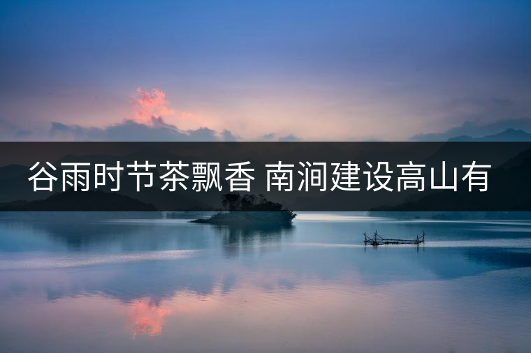 谷雨時節(jié)茶飄香 南澗建設高山有機茶葉生產(chǎn)基地 谷雨時節(jié)茶飄香 南澗建設高山有機茶葉生產(chǎn)基地