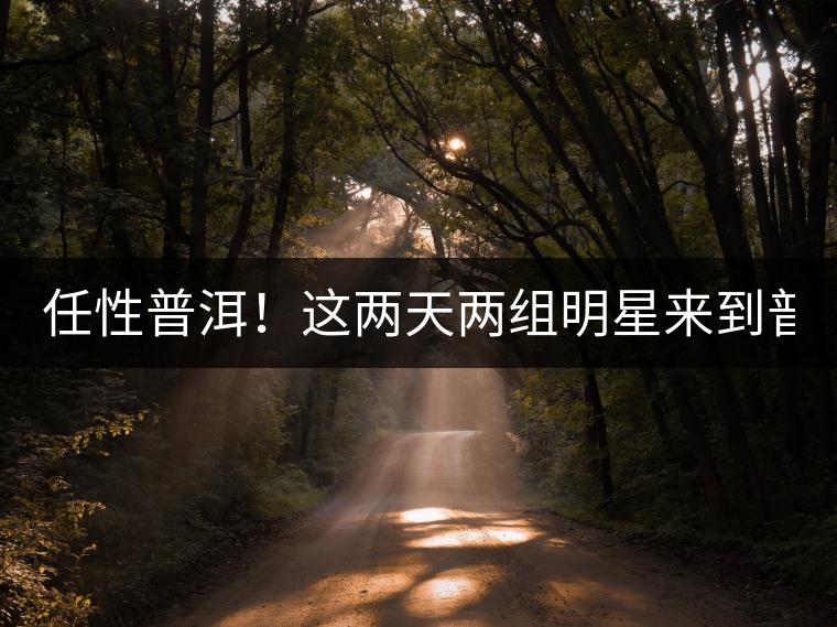 任性普洱！這兩天兩組明星來到普洱！