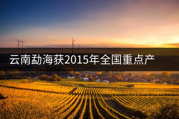 云南勐海獲2015年全國重點(diǎn)產(chǎn)茶縣十強(qiáng)稱號(hào) 云南勐海獲2015年全國重點(diǎn)產(chǎn)茶縣十強(qiáng)稱號(hào)