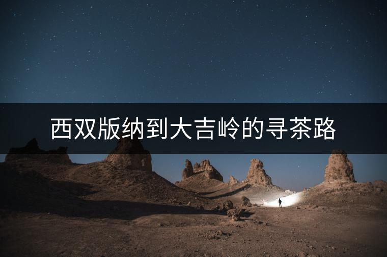 西雙版納到大吉嶺的尋茶路 西雙版納到大吉嶺的尋茶路