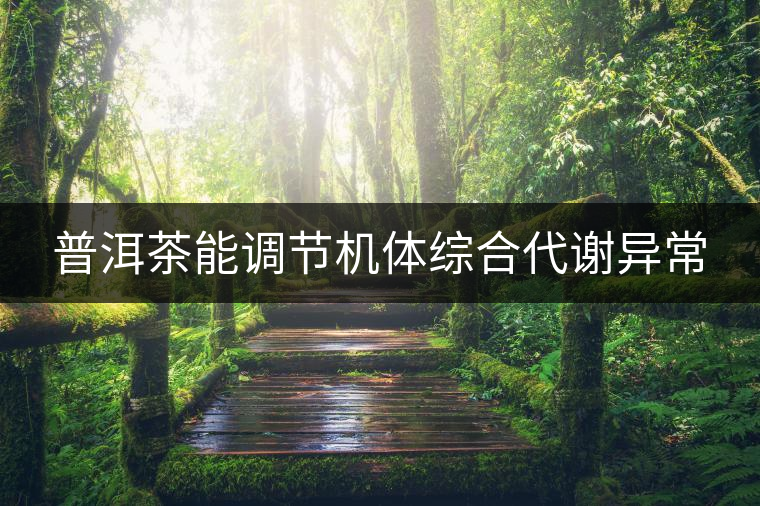 普洱茶能調節(jié)機體綜合代謝異常