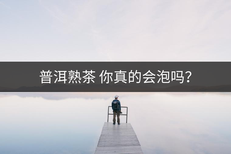 普洱熟茶 你真的會(huì)泡嗎？