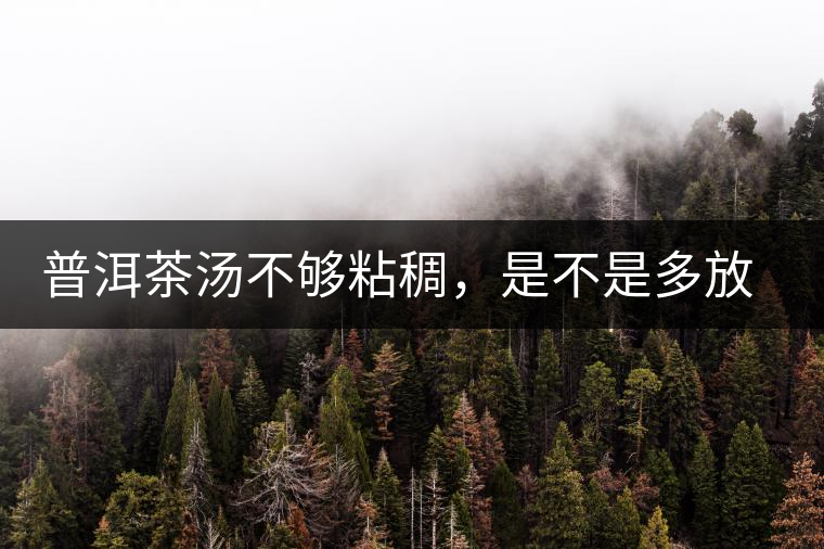 普洱茶湯不夠粘稠，是不是多放些茶葉就好了嗎？