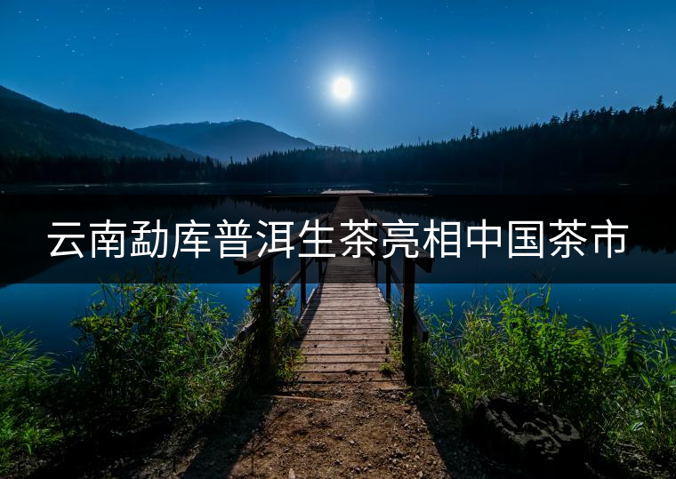 云南勐庫普洱生茶亮相中國茶市 云南勐庫普洱生茶亮相中國茶市