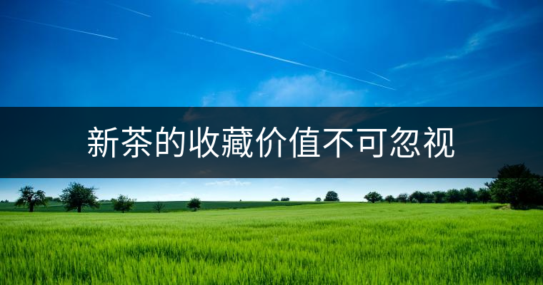 新茶的收藏價值不可忽視 新茶的收藏價值不可忽視