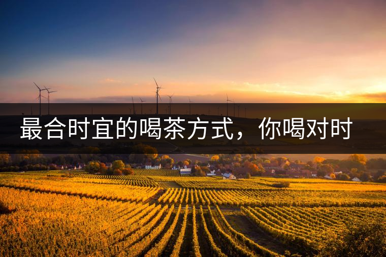 最合時(shí)宜的喝茶方式，你喝對(duì)時(shí)間了嗎？