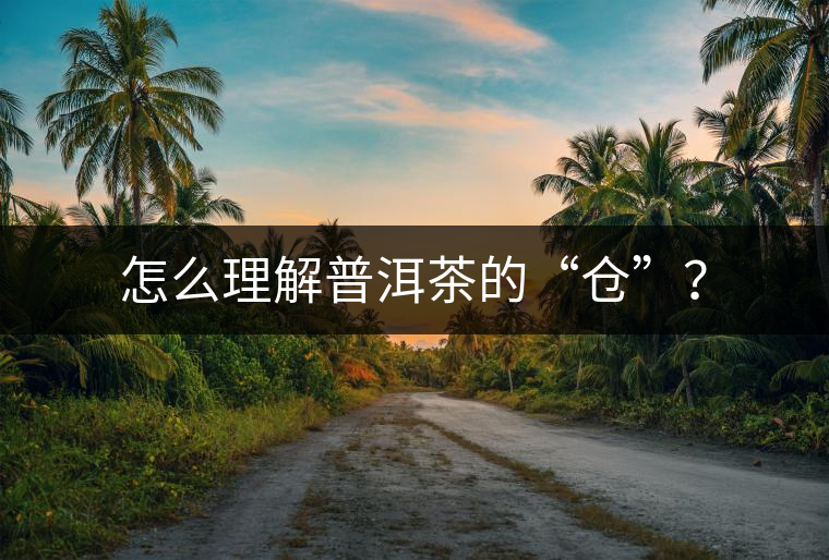 怎么理解普洱茶的“倉”？