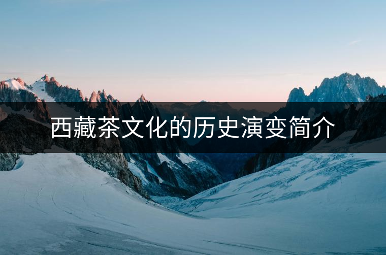 西藏茶文化的歷史演變簡(jiǎn)介