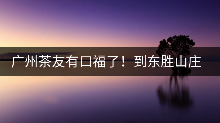廣州茶友有口福了！到東勝山莊吃“普洱雞”去——