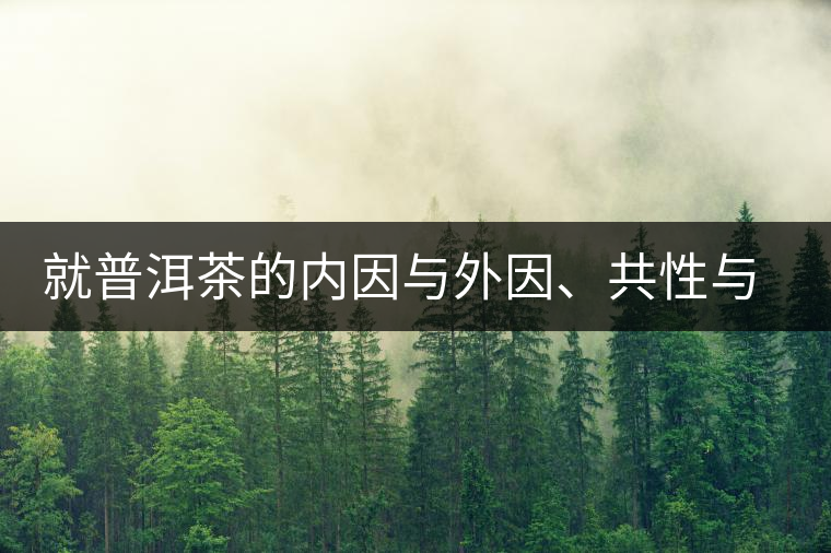 就普洱茶的內(nèi)因與外因、共性與個性復(fù)茶友