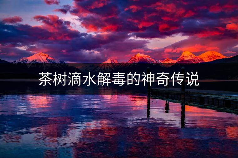 茶樹(shù)滴水解毒的神奇?zhèn)髡f(shuō)