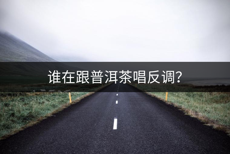 誰在跟普洱茶唱反調(diào)？