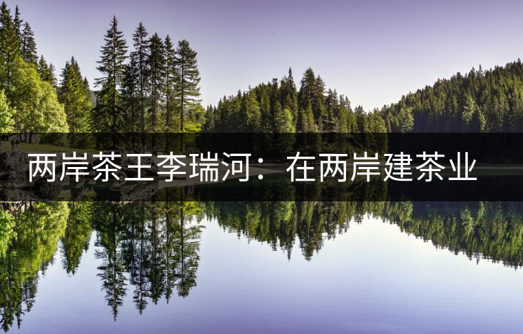 兩岸茶王李瑞河：在兩岸建茶業(yè)世博園