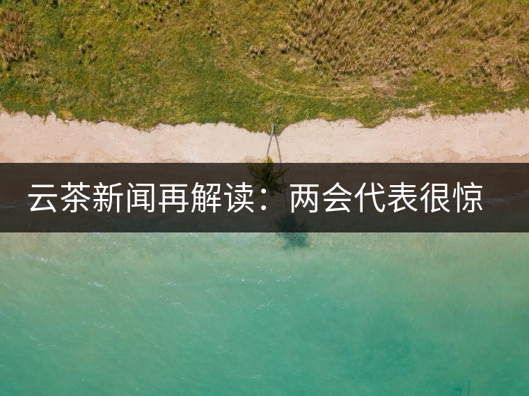 云茶新聞再解讀：兩會代表很驚奇，普洱茶為啥會這么健康？