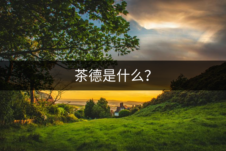 茶德是什么？