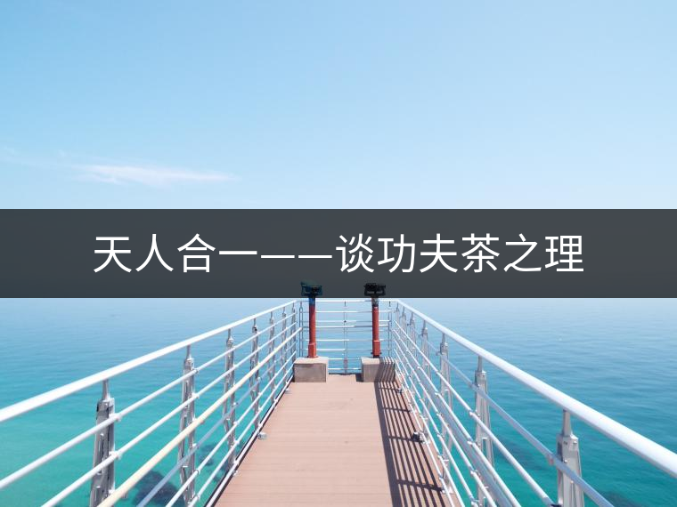 天人合一——談功夫茶之理 天人合一——談功夫茶之理