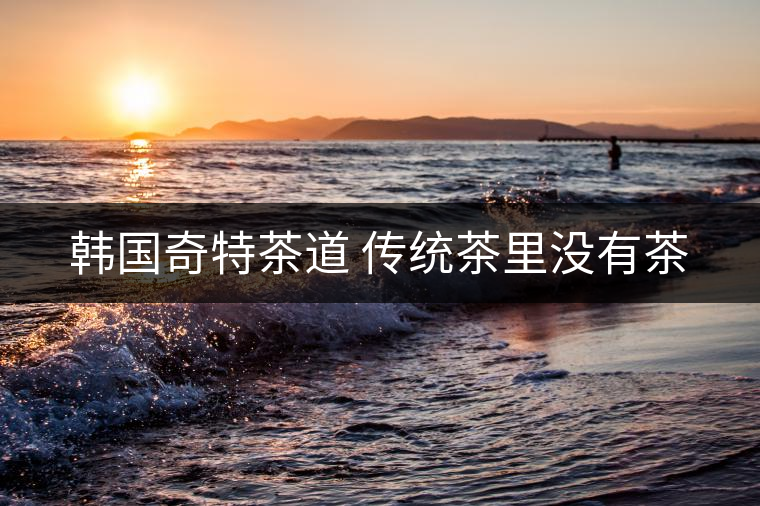 韓國奇特茶道 傳統茶里沒有茶