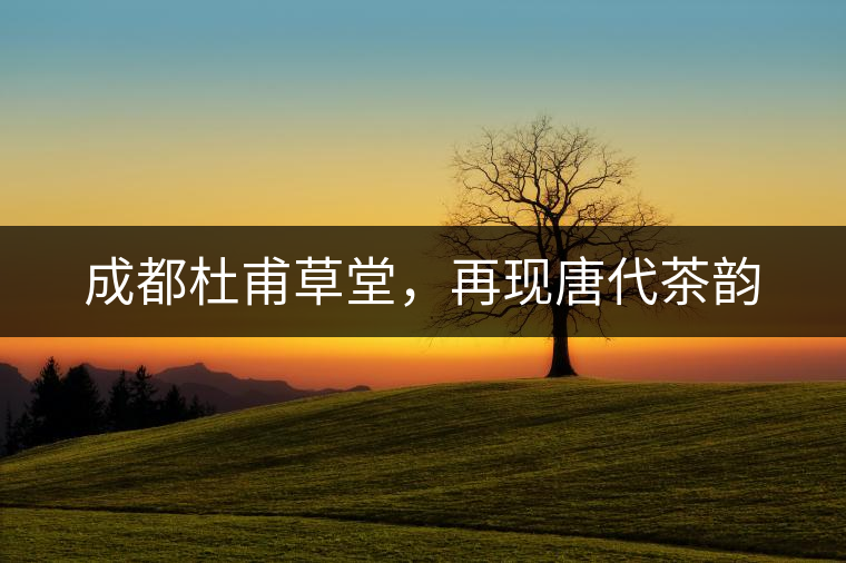 成都杜甫草堂，再現(xiàn)唐代茶韻