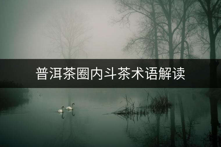 普洱茶圈內(nèi)斗茶術(shù)語解讀 普洱茶圈內(nèi)斗茶術(shù)語解讀