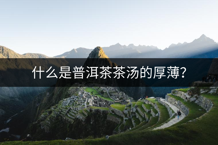 什么是普洱茶茶湯的厚?。? alt=