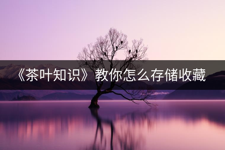 《茶葉知識(shí)》教你怎么存儲(chǔ)收藏普洱茶？