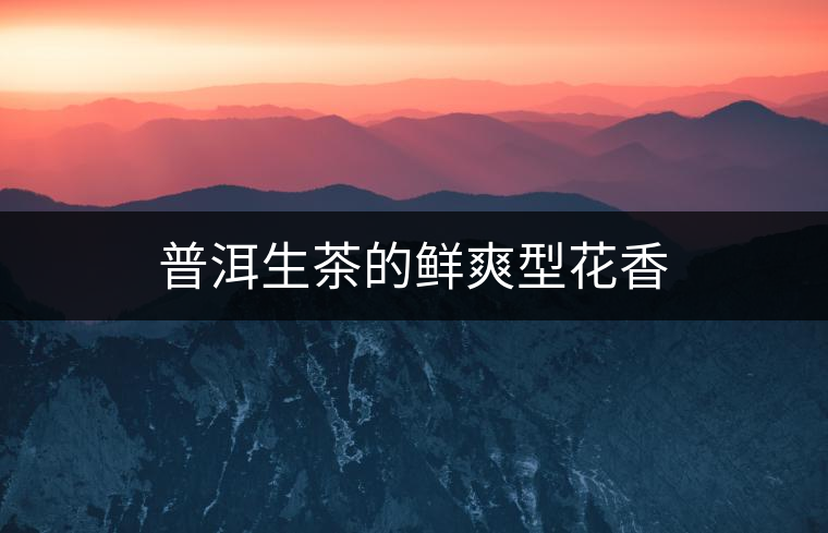 普洱生茶的鮮爽型花香