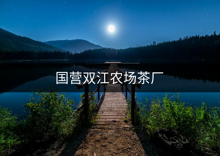 國營雙江農場茶廠 國營雙江農場茶廠