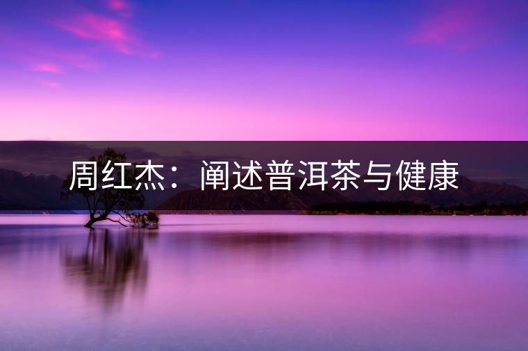 周紅杰:闡述普洱茶與健康 周紅杰:闡述普洱茶與健康