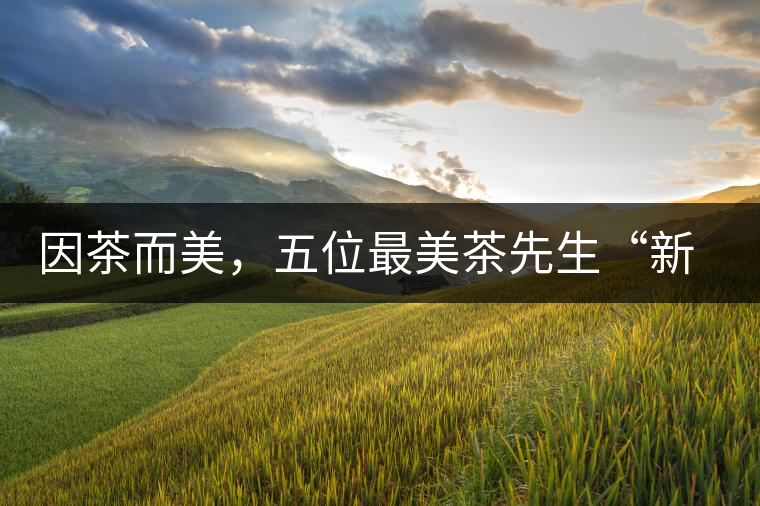因茶而美，五位最美茶先生“新鮮出爐”啦