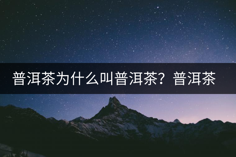 普洱茶為什么叫普洱茶？普洱茶神話史料都在這了