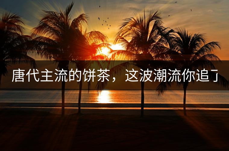 唐代主流的餅茶，這波潮流你追了嗎？