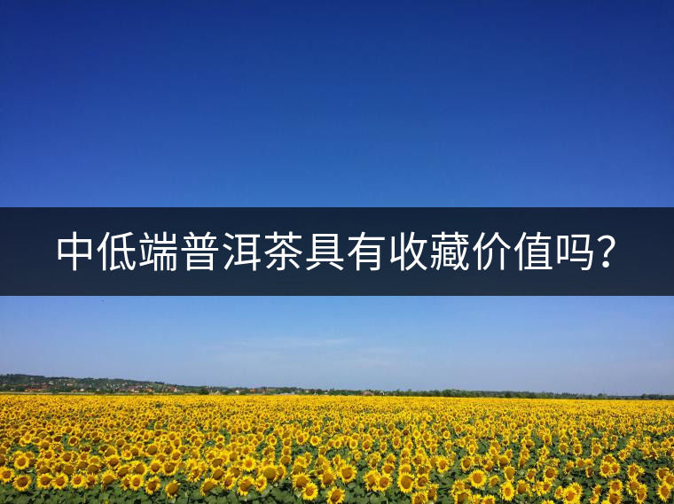 中低端普洱茶具有收藏價(jià)值嗎？