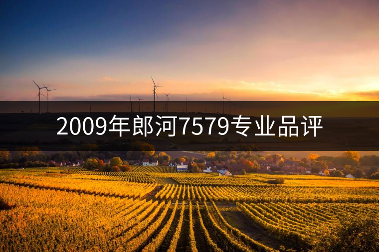 2009年郎河7579專(zhuān)業(yè)品評(píng)