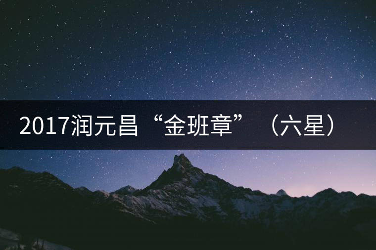 2017潤元昌“金班章”(六星)普洱生茶 2017潤元昌“金班章”(六星)普洱生茶