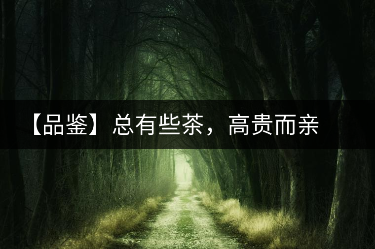【品鑒】總有些茶，高貴而親切