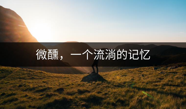 微醺，一個流淌的記憶