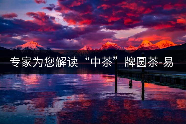 專家為您解讀“中茶”牌圓茶-易武喬木品評