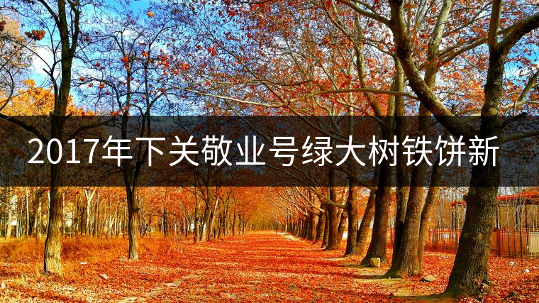 2017年下關(guān)敬業(yè)號(hào)綠大樹鐵餅新品上市